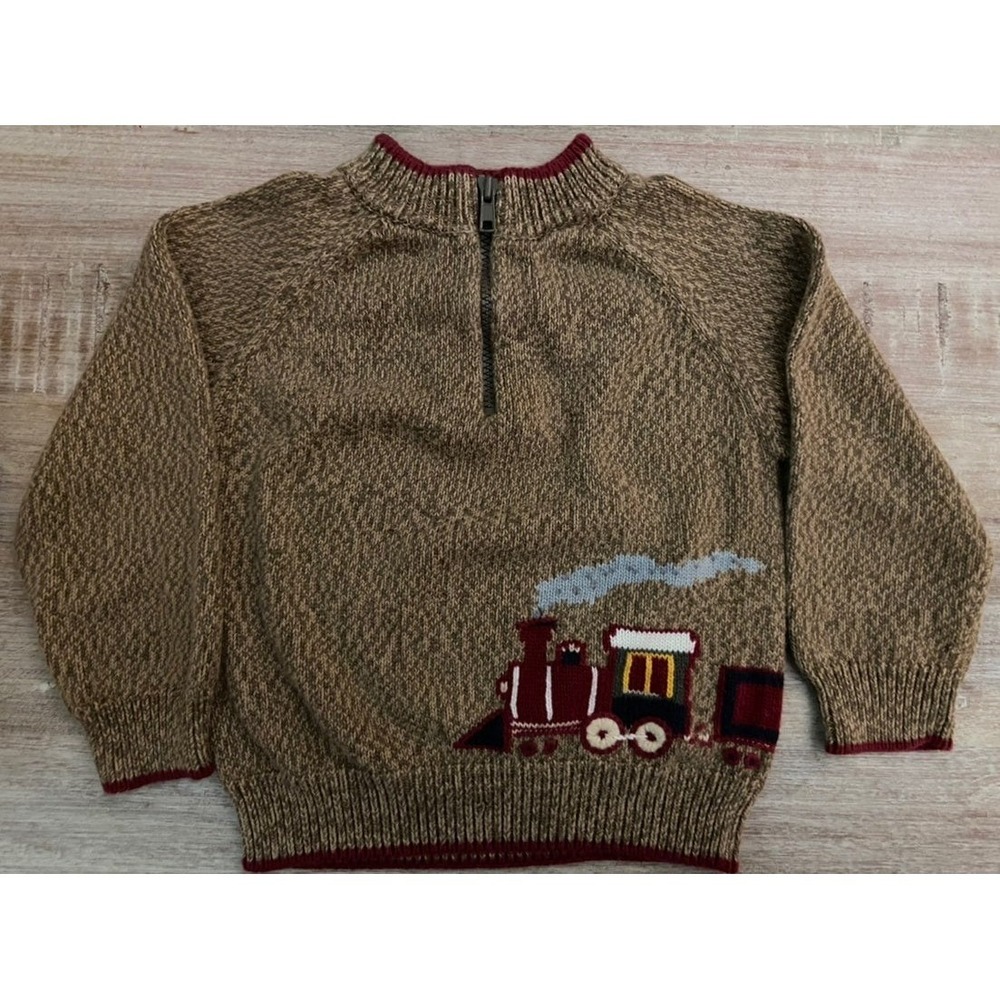 2t gymboree boys train sweater EUC